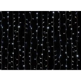 LED-es fényfüggöny 2x3m hideg fehér, 360 led  Kültéri