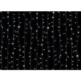   Led-es fényfüggöny 2x10m hideg fehér, 1050 led  Kültéri
