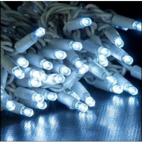 LED fényfüzér 20 m hideg fehér 120 Led  IP44