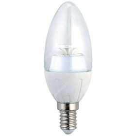 6W Led átlátszó gyertya égő