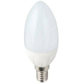   6W Led gyertya égő,  fényerőszabályozható közép fehér