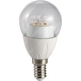 6W Led átlátszó körte égő meleg fehér