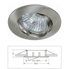 Led beépithető spot lámpatest matt króm billenő