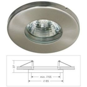 Led beépíthető spot lámpatest, alumínium fix IP44