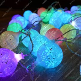 LED karácsonyi hólabda kül-és beltéri /IP44/ füzér