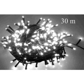   LED fényfüzér, rizsszem füzér IP44, 300 db hideg fehér leddel. 8 funkciós, villogtató memóriás vezérlővel.