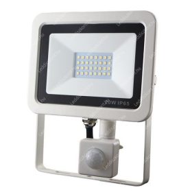   20W mozgásérzékelővel slim smd led reflektor, 3000 kelvin, meleg fehér