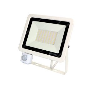   50W mozgásérzékelővel slim smd reflektor 6000 kelvin, hideg fehér