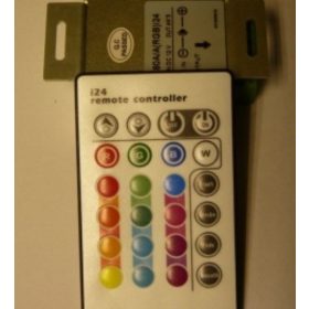 RGB led szalag vezérlő, 144W, infrás 24 gombos