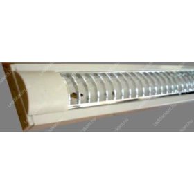  Led fénycső armatúra T8, rácsos, falon kívüli, 30x120 cm